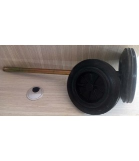 Колёса пластиковые, с резиновым ободом для пластиковых контейнеров объемом 120 литров