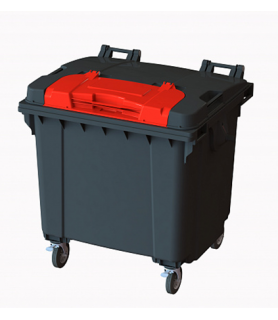 Контейнер пластиковый на колесах, объем 1100 литров (Р) Tvin Lid